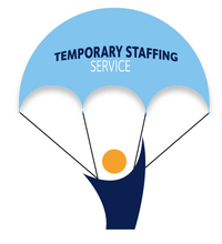Temporary Staffing Service parachute logo